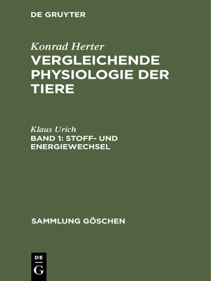 cover image of Stoff- und Energiewechsel